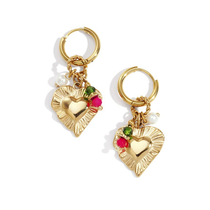 Heart Happy Charm earrings