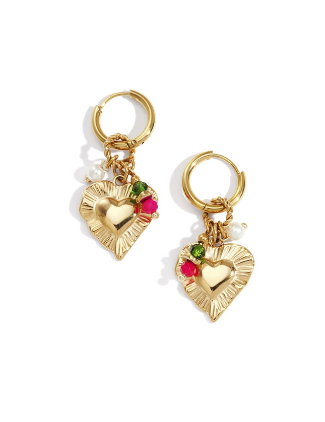 Heart Happy Charm earrings