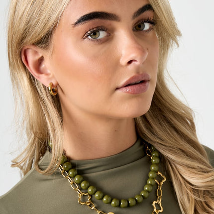 Stainless Steel Chain Necklaces Clover Casual Daily Simple Series Women's jewelry