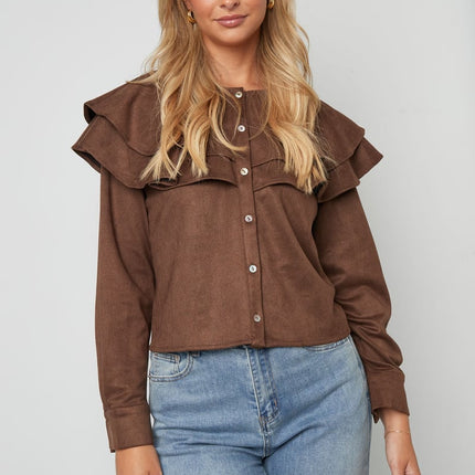 Layered Blouse Suede