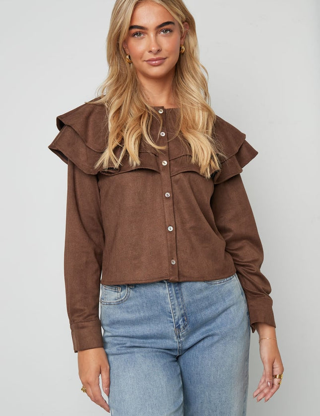 Layered Blouse Suede