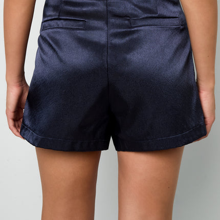 Jupe-short aspect satiné