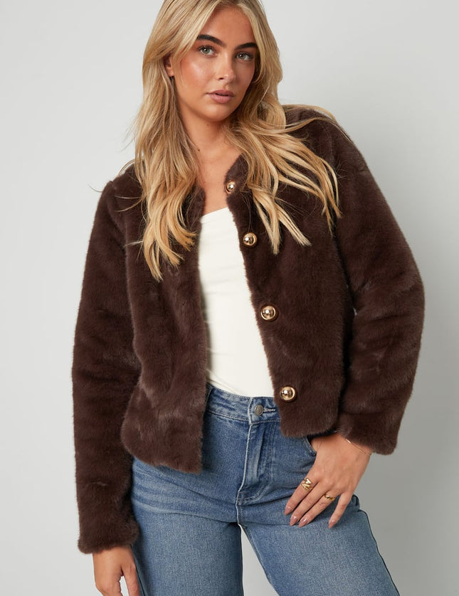 Faux Fur Jacket